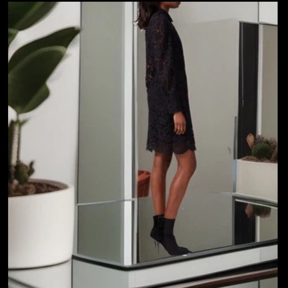 Shoshanna Highland Dress Intricately Black Lace Giving This Your Go 2 Sexy Dress - Picture 10 of 14